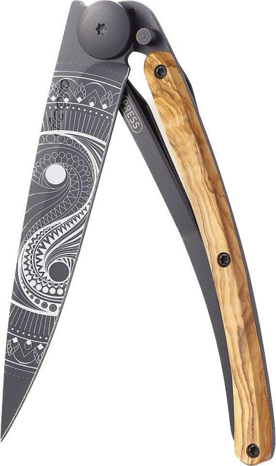 Универсальный Складной Нож с лазерной гравировкой Инь и Янь Deejo 