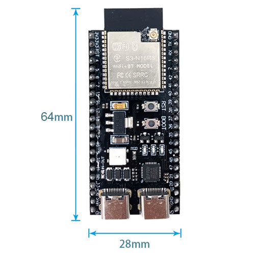 ESP32-S3 N16R8 44pin DevKitC-1 Wi-Fi Bluetooth с IPEX, плата разработчика Киев - изображение 4