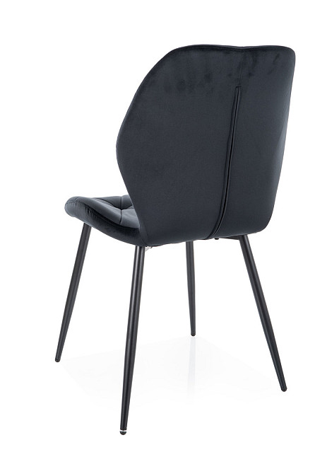 Стілець RICK VELVET чорний каркас/чорний BL.19 Київ - фото 4