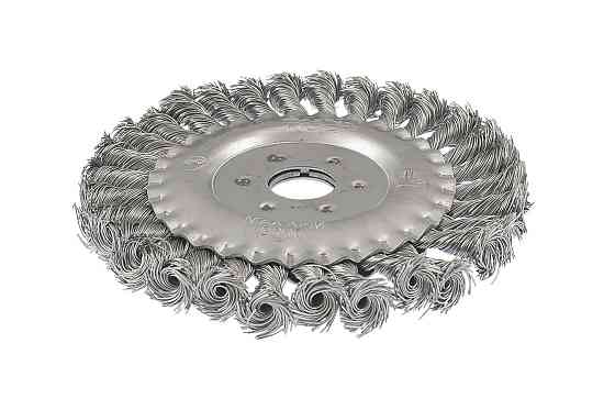 Щітка дискова MASTERTOOL з плетеного дроту Ø 150х22.2 мм 19-9015 Коломия