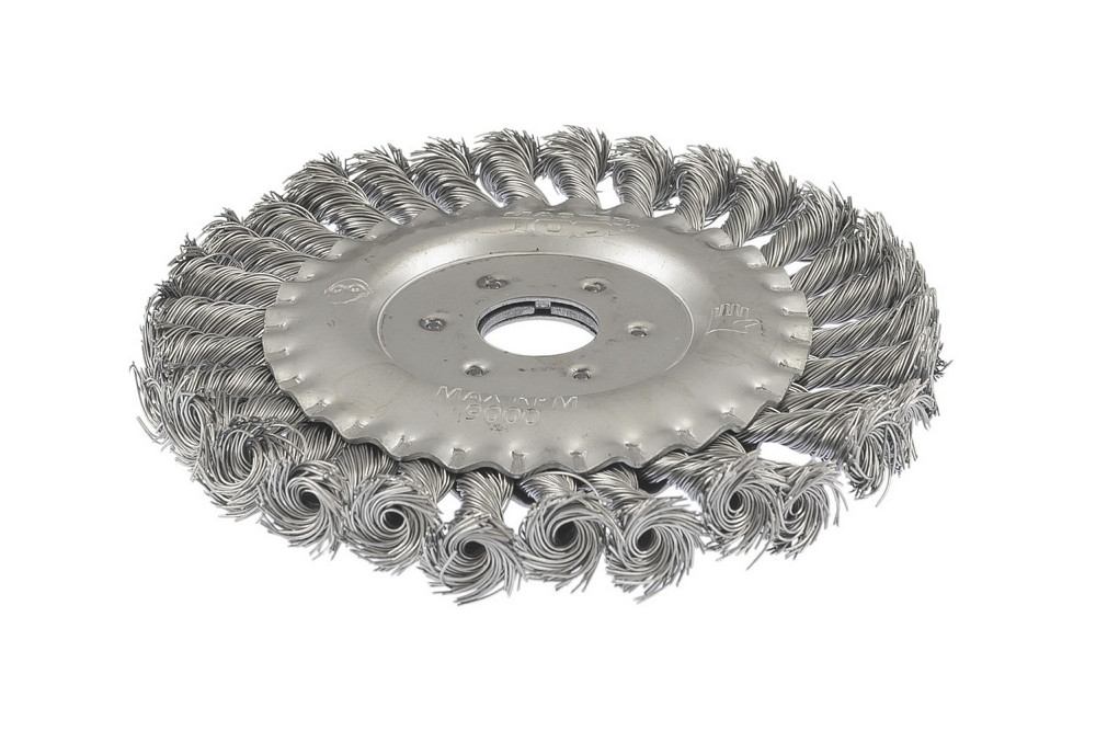 Щітка дискова MASTERTOOL з плетеного дроту Ø 150х22.2 мм 19-9015 Коломия - фото 4