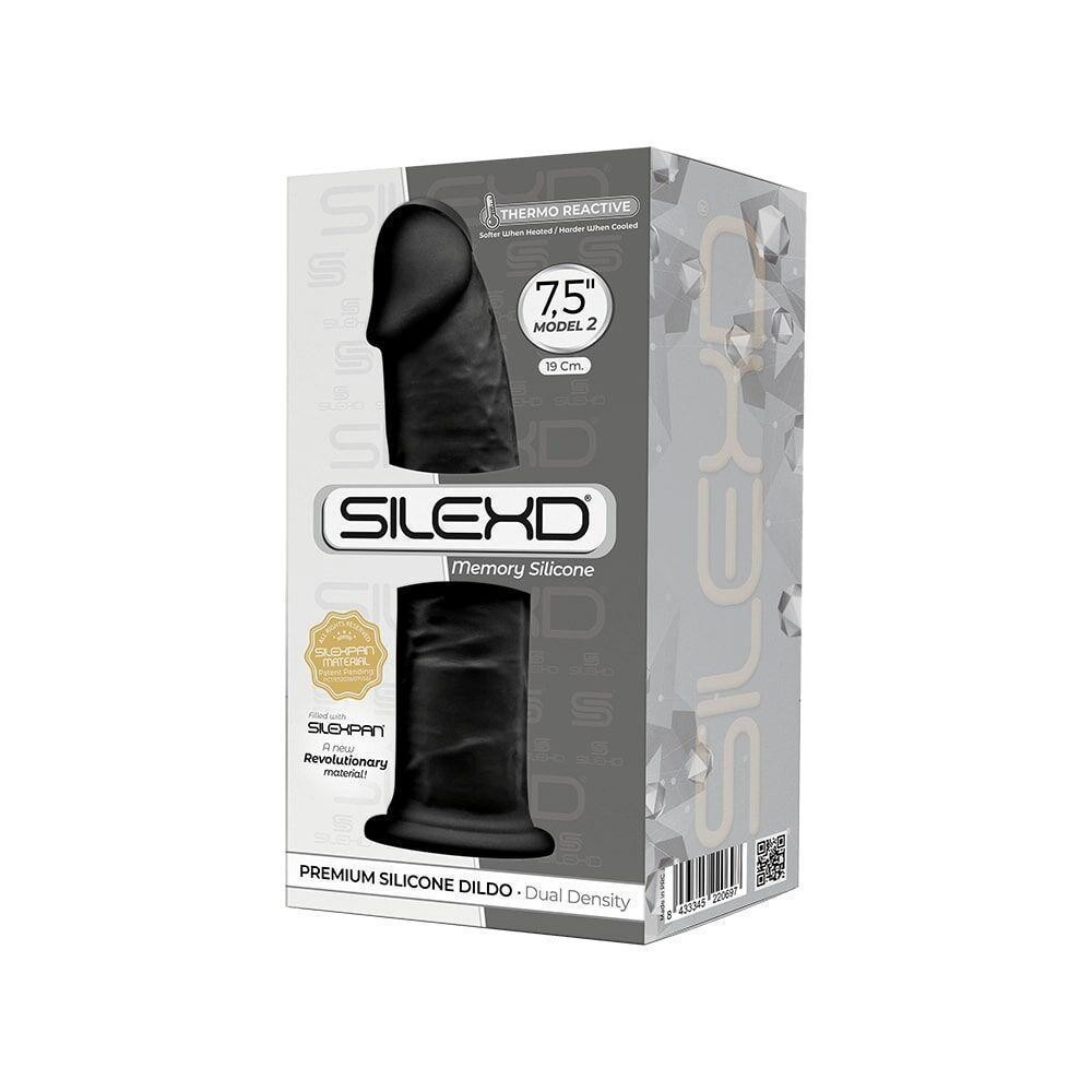 Фаллоимитатор SilexD Henry Black (MODEL 2 size 7,5in), двухслойный, силикон+Silexpan, диаметр 4,8см Sex Aura Киев - изображение 4