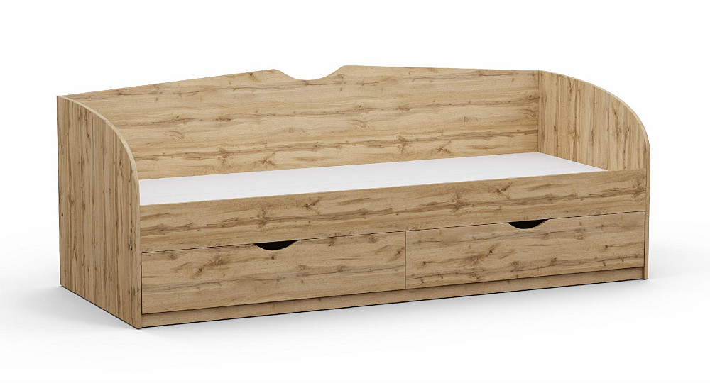 Кровать односпальная L-6, Дуб Аппалачи, 2030х834х766 Львов - изображение 1
