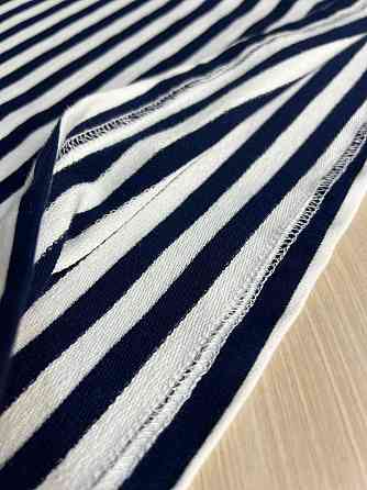 Лонгслив женский TEXTURE 1255 реглан полосатый трикотажный оверсайз крой one size, темно-синий, one  Одесса