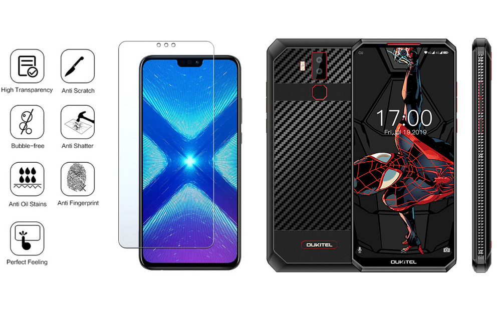 Защитное стекло NeoGlass для Oukitel K13, Oukitel K13 Pro – ультрапрозрачное и устойчивое Киев - изображение 4