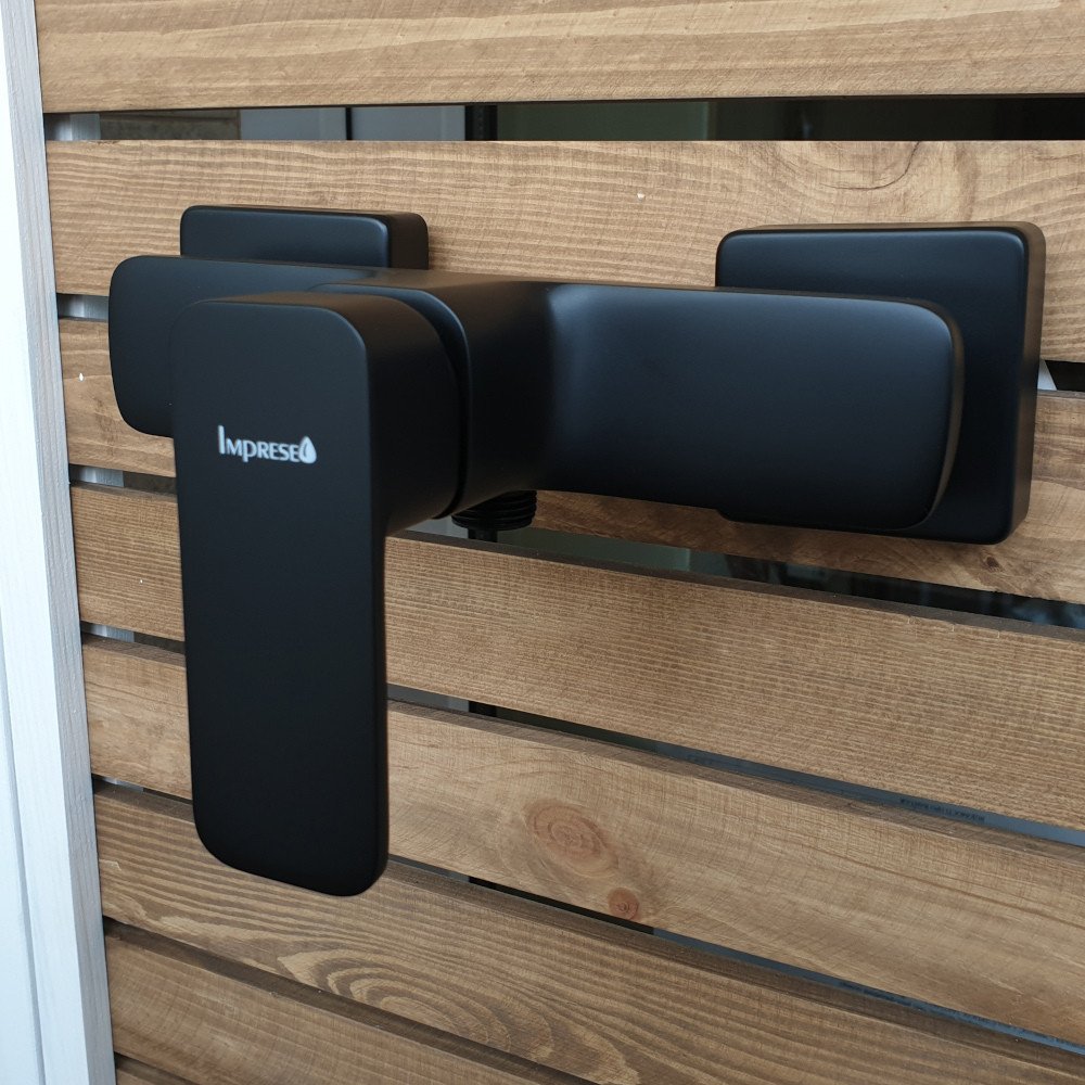 Змішувач для душу IMPRESE BILOVEC (15256) чорний Київ - фото 3