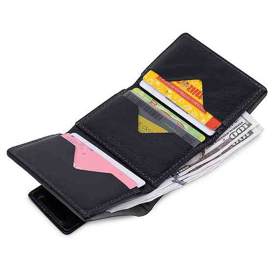 Мужское кожаное портмоне GRANDE PELLE 11511 Синий Киев