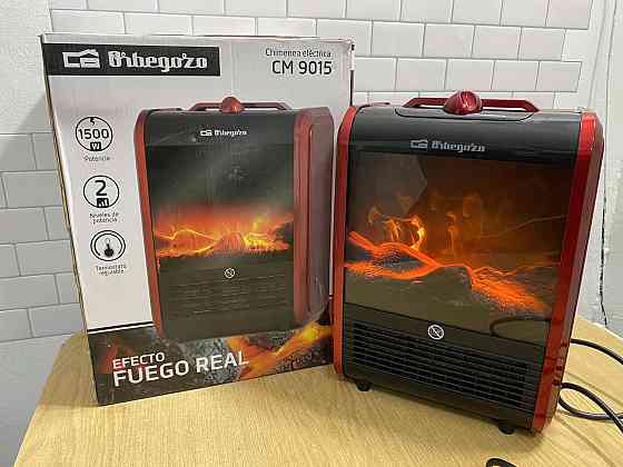 Б/в Портативний електричний камін Orbegozo CM 9015 (Тепловентилятор з ефектом живого вогню), 1500W Київ