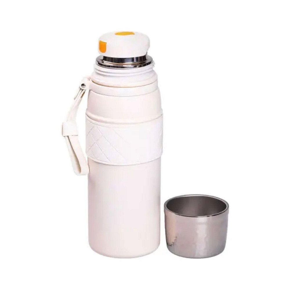 Термос 700 мл белый из нержавеющей стали Киев - изображение 2