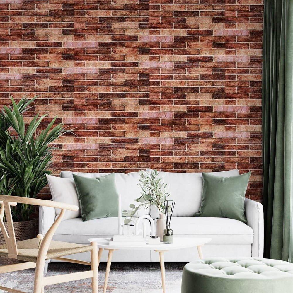 179-3 Панель стеновая 3D 700х770х3мм Коричневый (кирпич) SW-00001771 Киев - изображение 5