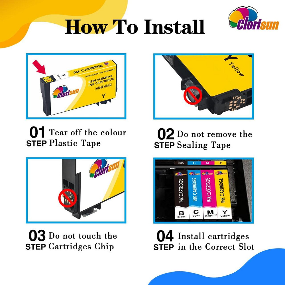 Картриджи совместимые с Epson Workforce Pro WF-3820 WF-4820 WF-7310 WF-7830DTWF 405XL комплект 4 шт черный Киев - изображение 5