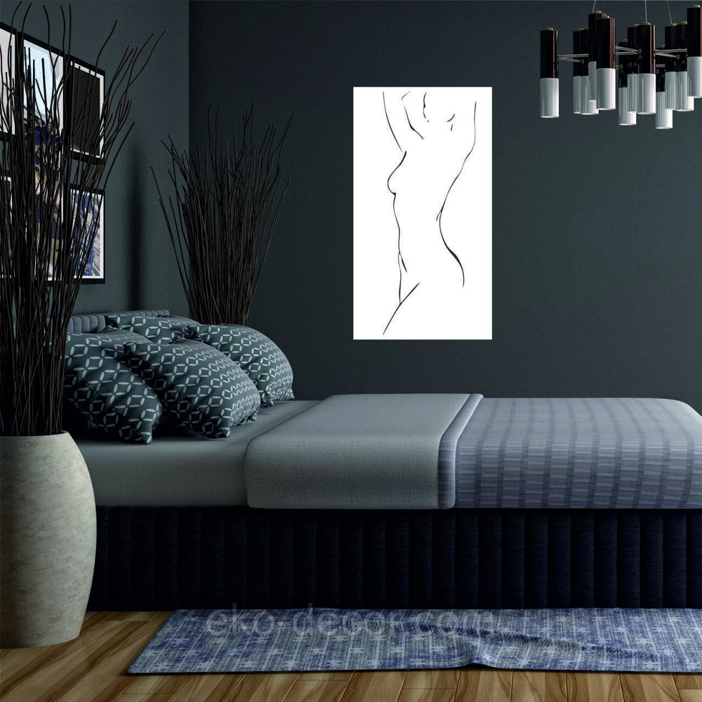 Декоративне настінне Панно «Силует жінки», Декор на стіну Київ - фото 2