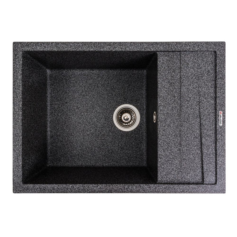 VALESO Гранітна мийка для кухні VALESO CASCADA 7050 матова Графіт Київ - фото 1