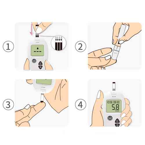 Глюкометр Sinocare GA-3, 100 тест-полосок, 100 ланцетов и прокалыватель Винница