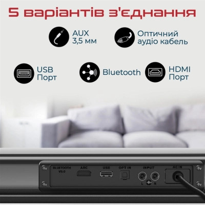 Акустична система Promate StreamBar-30 Black (streambar-30.black) Вінниця - фото 5