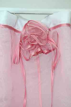 Кухонная занавеска VR-Textil № 00к розовый с белым 280х170 см (59-807) Киев