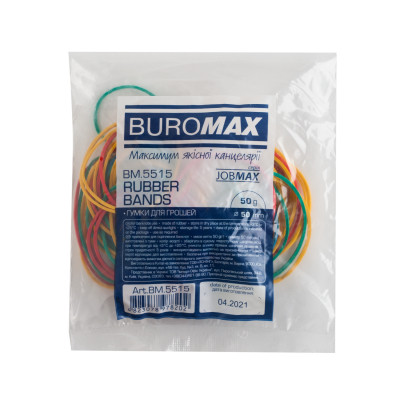 Резинки для денег Buromax JOBMAX, 50 г (BM.5515) Винница - изображение 1