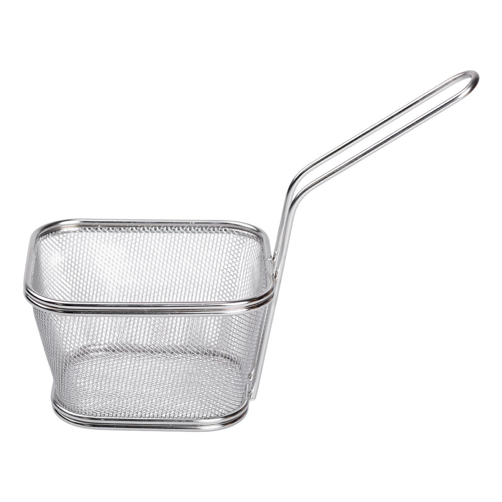 Zhongjing Кошик сервірувальний для подачі фрі та снеків 13х11х7см фритюрниця нержавіюча сталь H Коломыя - изображение 3