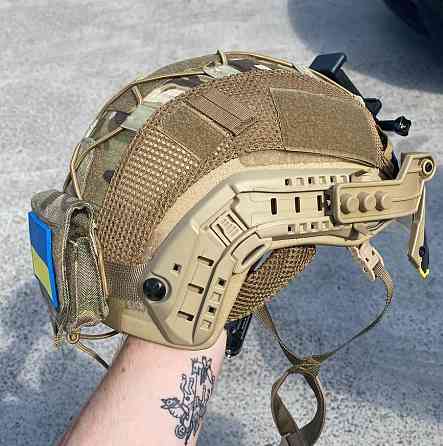Тактичний комплект шолом Fast Team Wendy з кавером + противага + окуляри + кріплення для камери GoPro Київ