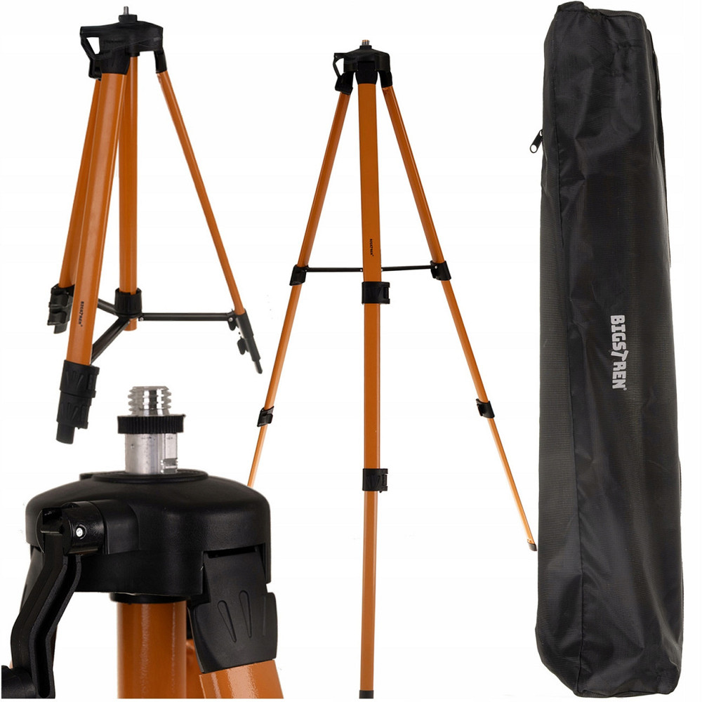 Штатив триногий для лазерного рівня з перехресними лініями 5/8 Bigstren (25964) Нововолинськ - фото 1