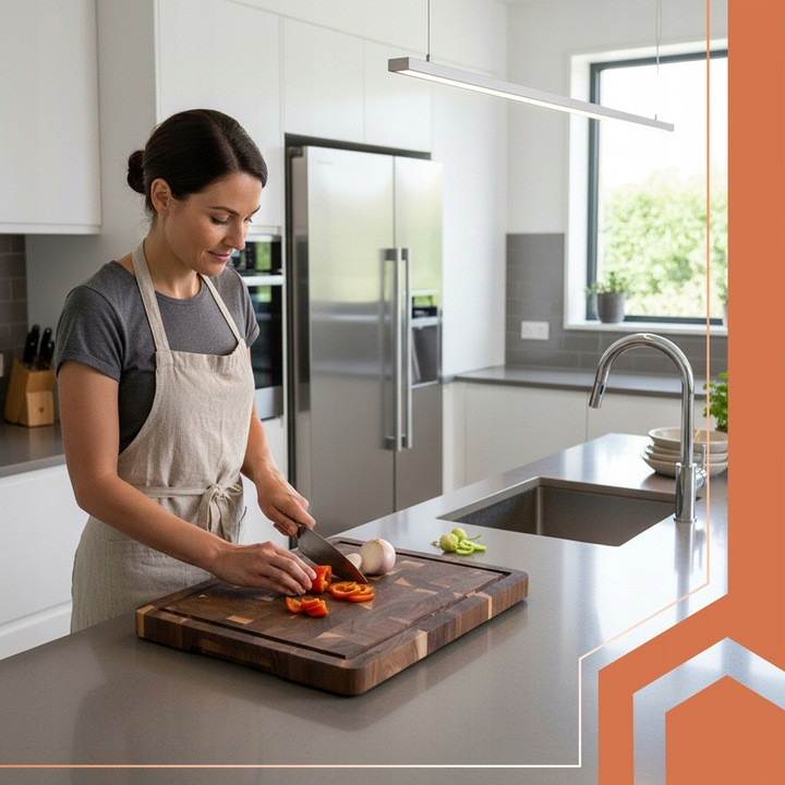 Кухонная разделочная доска из дерева акации с бортиками Ruhhy (26924) Нововолынск - изображение 6