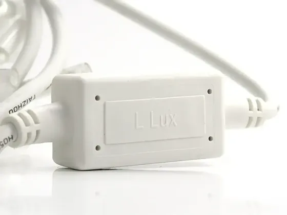 Гирлянда уличная 3,3мм белый провод 10м мерцающая лампа 100LED (белый) L Lux LINE-3.3-100-W-1 Одесса