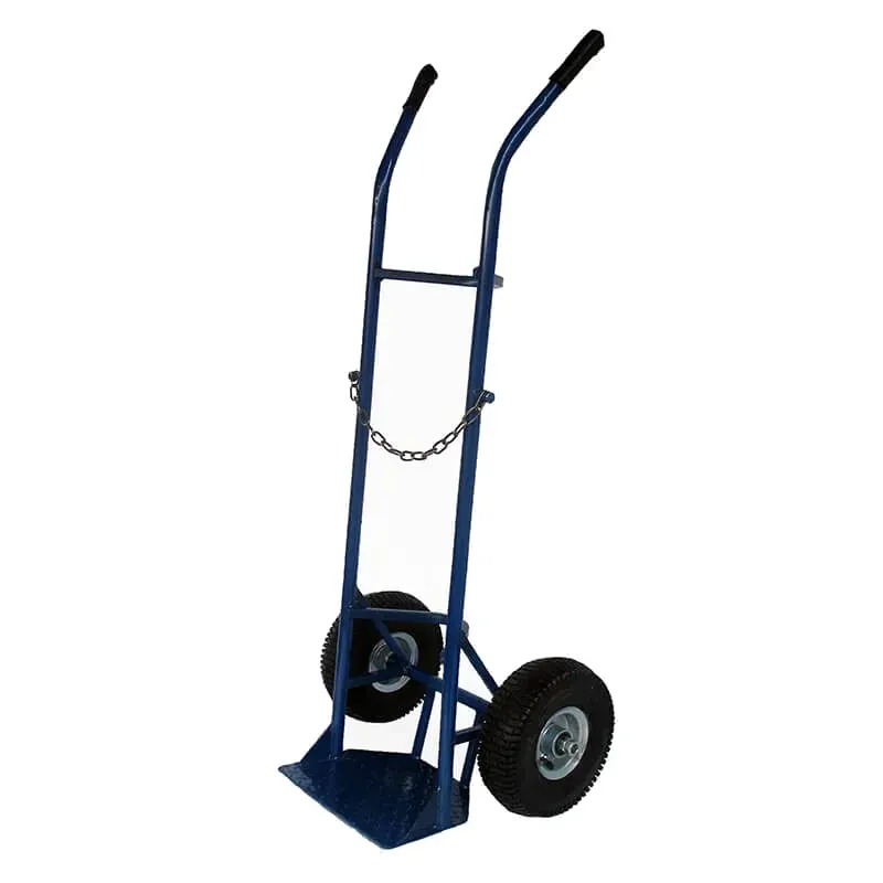 Тележка ТК-300КНП для кислородного баллона 40/50 л – ручная баллонная тележка с пневмоколесами 300 мм до 250 к Харьков - изображение 1