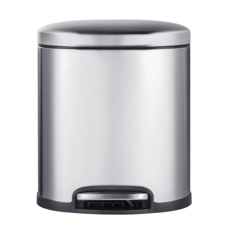 Відро для сміття з плавним закриттям овальне Mixxus Premium Topper-TC0205 SS Color 5л колір нержаві ( 31163 ) Харків - фото 1
