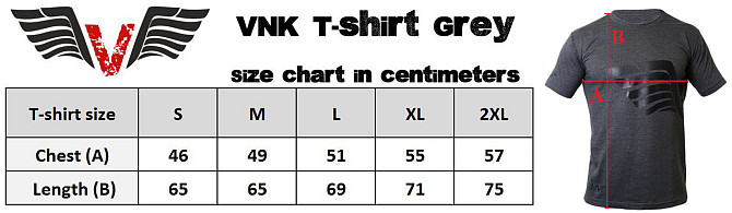 Футболка VNK Grey чоловіча розмір S сіра 100% бавовна для щоденного використання Київ - фото 10