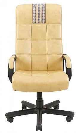 Офисное Кресло Руководителя Richman Virginia Titan Yellow (Без Принта) Пластик Рич М1 Tilt Бежевый Киев