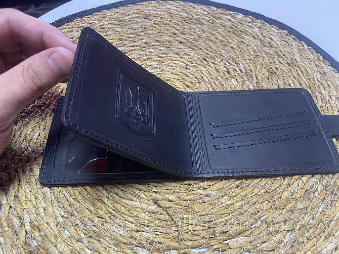 Шкіряна обкладинка портмоне на посвідчення "СБУ" P_Leather Київ - фото 9