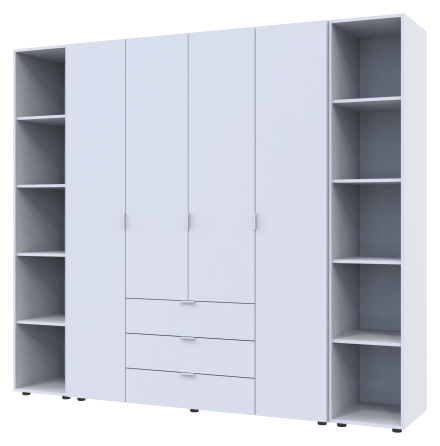 Комплект шкафов для одежды Doros Гелар (3 шт.) 231,4х49,5х203,4 см Белый (DRS-011175) Львов