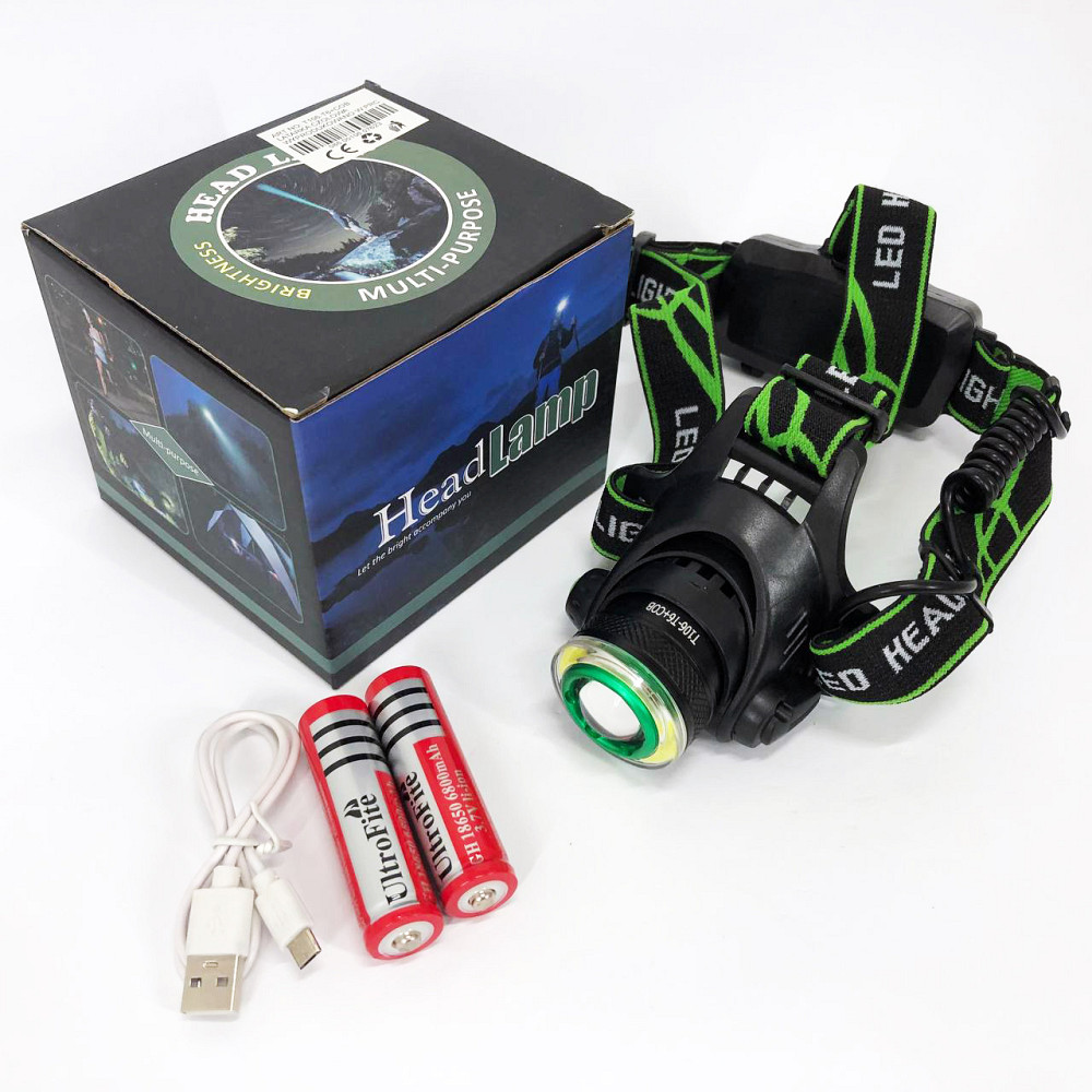 Налобный светильник для работы в темноте, Фонарик на голову для домашних работ, Фонарик налобный мощный HS-94 Львов - изображение 2