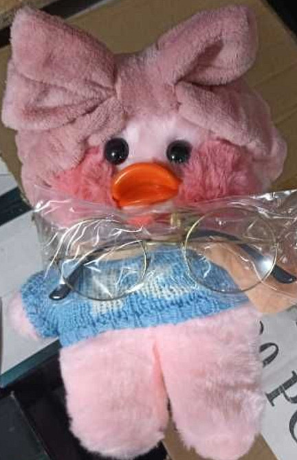 Качка Лалафанфан Уточка в окулярах Каченя LaLafanfan Мягкая Игрушка. Киев - изображение 7