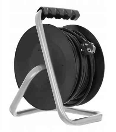 BX-757 Удлинитель на катушке 50 м, 4 розетки с заземлением, медный кабель 3×2.5 мм², мощность 2950 Вт, IP44 Одесса