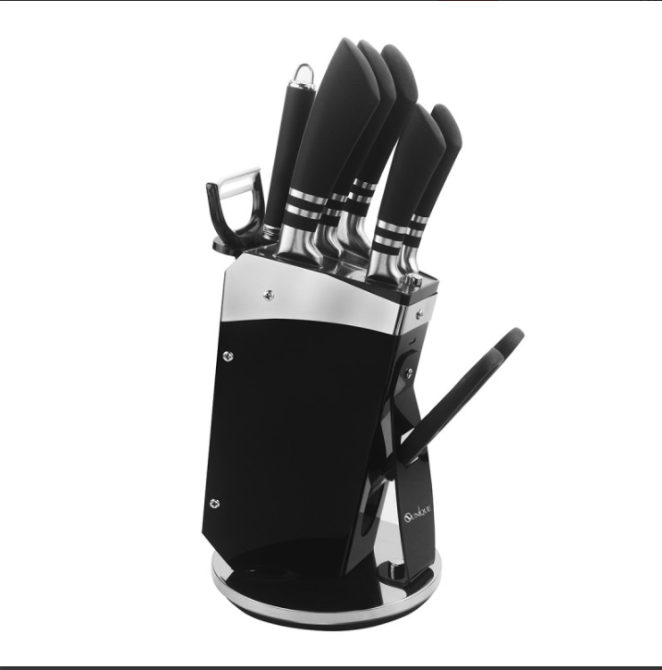 Набор кухонных ножей UNIQUE UN-1835 из нержавеющей стали: поварской, хлебный, универсальный, ножи для кухни Одесса - изображение 2