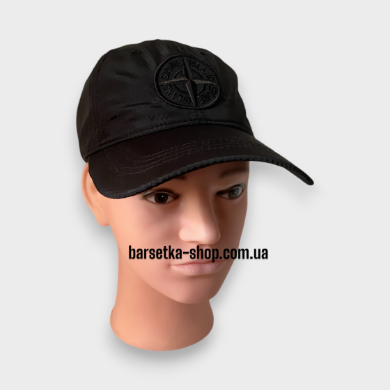 Кепка Stone Island nylon чорний 58-63 (р) Запоріжжя