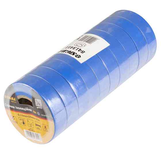 Лента изоляционная ПВХ (синяя) 0.13мм×19мм×20м SIGMA (8413411) Киев