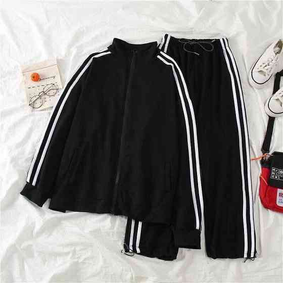 Женский повседневный костюм двойка в спортивном стиле с лампасами двунитка 44/46 Одесса