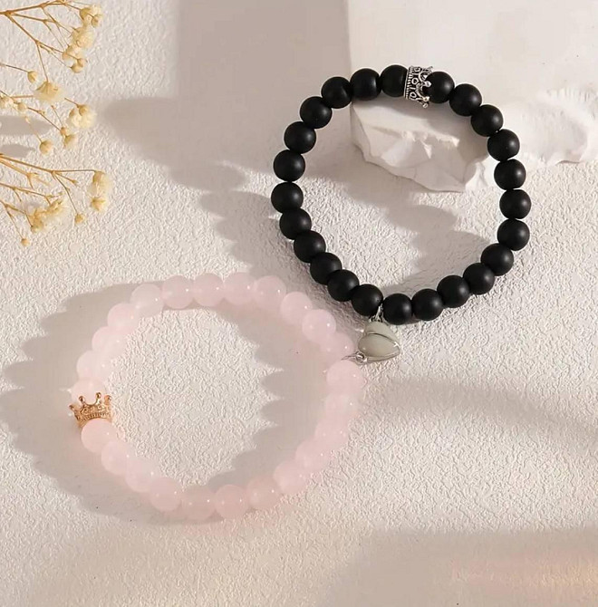 Парні браслети з флуоресцентним серцем – світяться в темряві Київ - фото 2