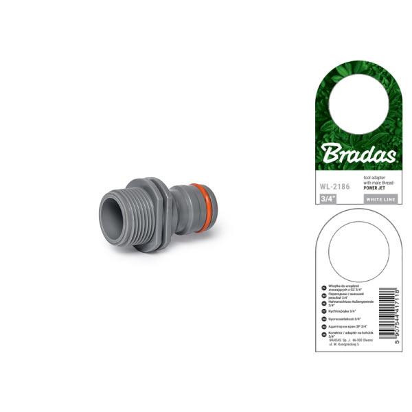 Адаптер із зовнішньою різьбою 3/4, POWER JET, WHITE LINE, WL-2186 Київ - фото 2