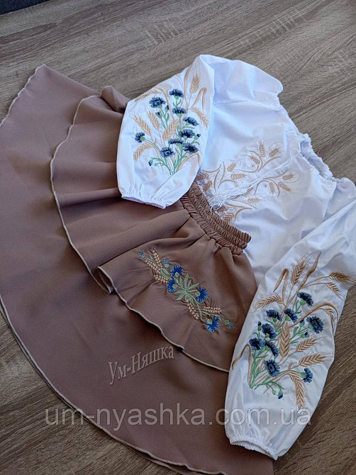 Детская вышиванка с васильками и колосками 104-146 Кривой Рог - изображение 5