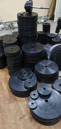 Диск обрезиненный 5 кг на олимпийский гриф 50 мм Гантели, гири, штанги и диски металлический Киев