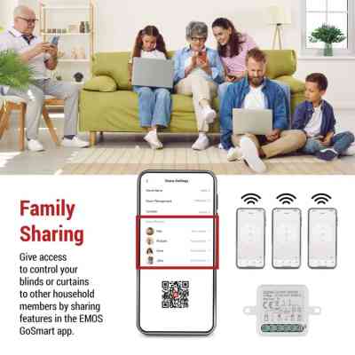 Модуль управління розумним будинком EMOS H5109 Smart Motor Control ZigBee 3.0 Single Channel (H5109) Вінниця