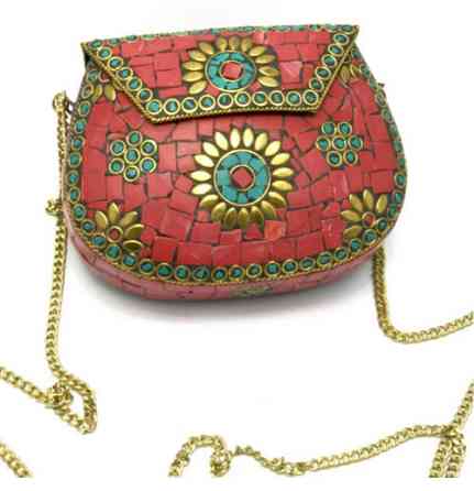 Сумочка маленька з металу з камінням Київ