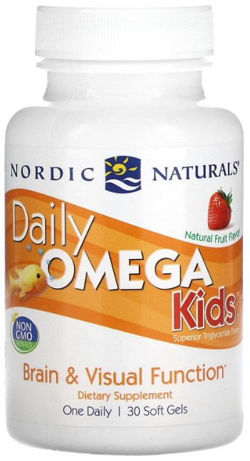 Рыбий жир для детей Nordic Naturals Daily Omega Kids 30 капсул Фрукты Киев - изображение 1