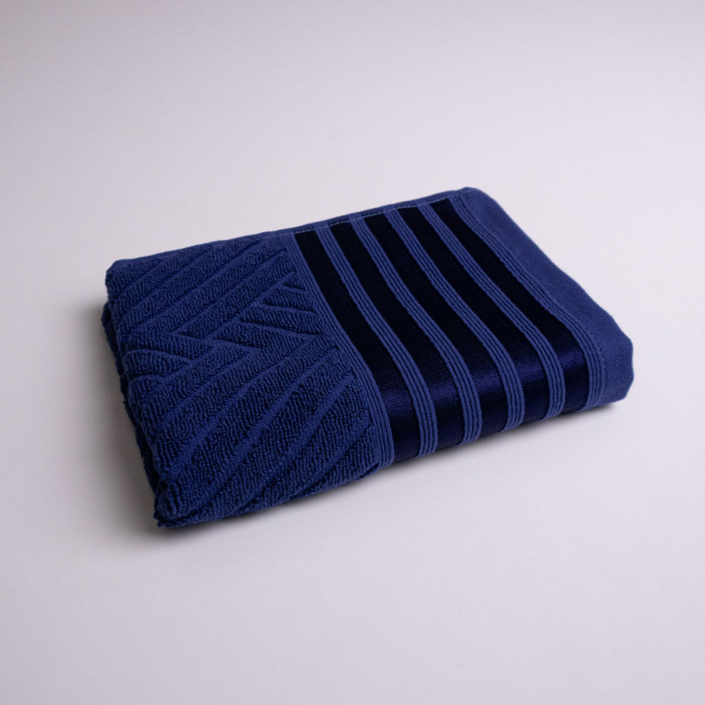 Полотенце для рук и лица махровое SOFT GM Textile 40х70см 500г/м2 (Темно-синий) Сумы - изображение 1