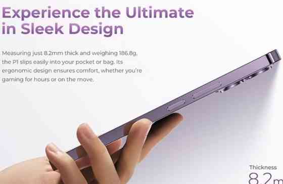 Телефон Oukitel P1 8/256Gb. Black/ Purple G99 5150mah Amoled 6.7