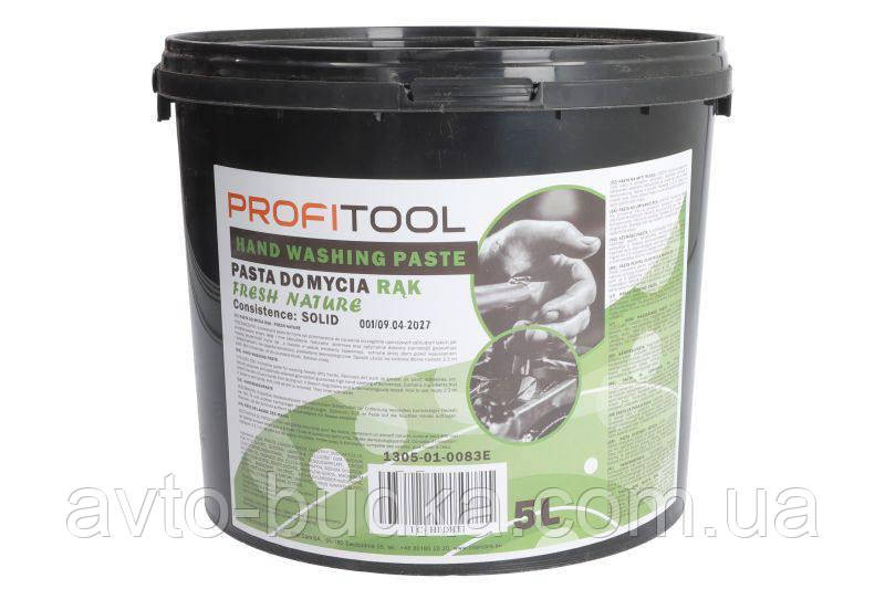 Паста для мытья рук PROFITOOL Fresh Nature 5 л 1305-01-0083E, густая, для очень грязных рук, удаляет сажу, масло, смазку и смолу Новый Роздол - изображение 1