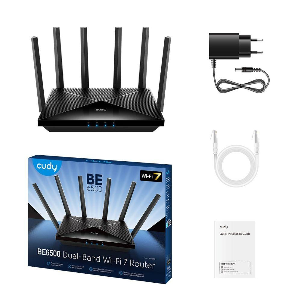 WiFi 7 Mesh-маршрутизатор 2.5G Cudy WR6500H дводіапазонний BE6500 (73-00580) Київ - фото 6